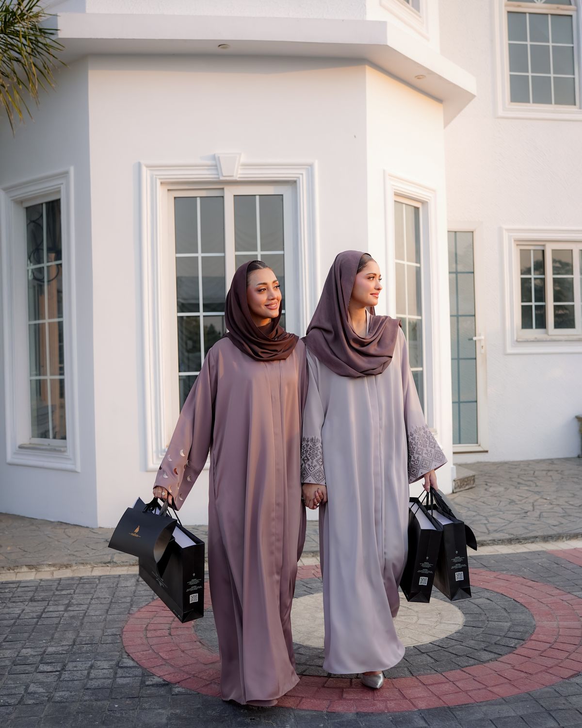 Women wearing elegant modest ready-made fashion